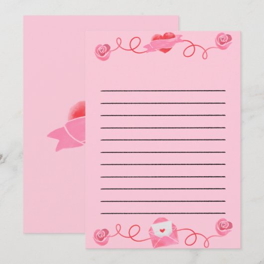 Schattigee Liefde Valentijnse Kaarten (Voorkant / Achterkant)