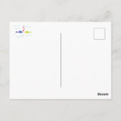 Schattigee liefde vis in de oceaan aangepaste foto briefkaart (Achterkant)