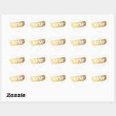 SCHATTIGEE LIEFDE XOXO HART modern gouden penseels Sticker (Vel)