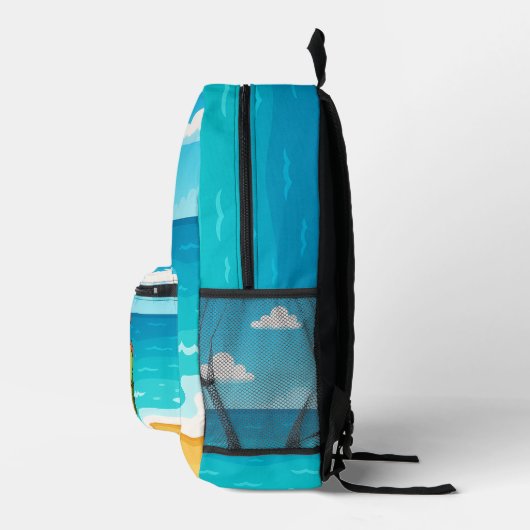 Schattigee liefdesschildpadden | Schattig Cartoon  Bedrukte Rugzak (Rechts)