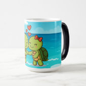 Schattigee liefdesschildpadden | Schattig Cartoon Magische Mok (Voorkant rechts)