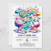 Schattigee lieve chocolade verjaardag kaart (Voorkant)