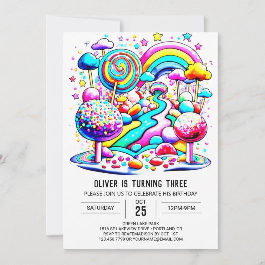 Schattigee lieve chocolade verjaardag kaart (Voorkant)