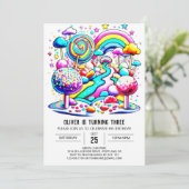 Schattigee lieve chocolade verjaardag kaart (Staand voorkant)