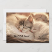 Schattigee lieve kitten vrienden worden snel beter kaart (Voorkant)