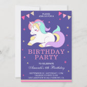 Schattigee lieve Schattige eenhoorn verjaardagsuit Kaart (Voorkant)