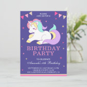 Schattigee lieve Schattige eenhoorn verjaardagsuit Kaart (Staand voorkant)