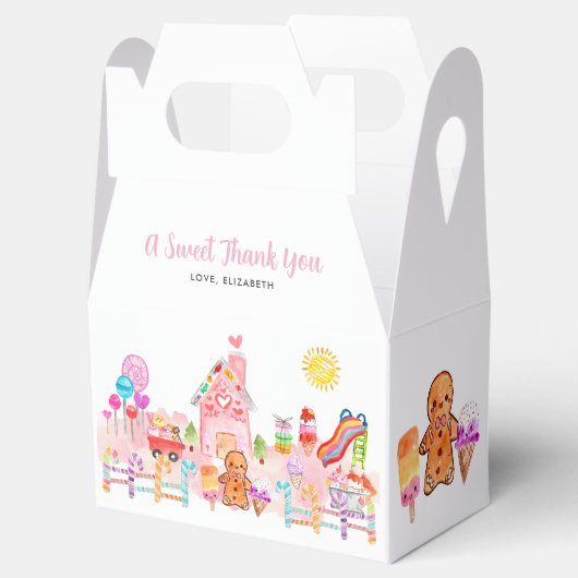 Schattigee lieve viering candyland kinderen verjaa bedankdoosjes (Geopend)