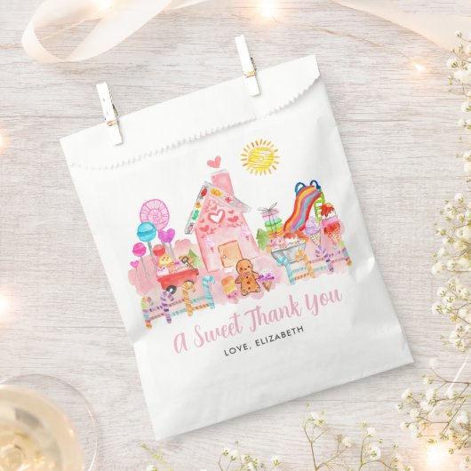 Schattigee lieve viering candyland kinderen verjaa bedankzakje (Geknipt)