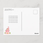 Schattigee lieve viering candyland kinderen verjaa briefkaart (Achterkant)