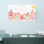 Schattigee lieve viering candyland kinderen verjaa spandoek (Beurs)