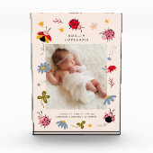 Schattigee lieveheersbeestje Baby Girl Square Foto (Voorkant)