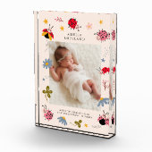 Schattigee lieveheersbeestje Baby Girl Square Foto (Rechts)