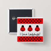 Schattigee lieveheersbeestje Button (Voorkant /achterkant)