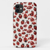 Schattigee lieveheersbeestje harten lovebug handge Case-Mate iPhone case (Achterkant)