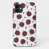 Schattigee lieveheersbeestje harten lovebug handge Case-Mate iPhone case (Achterkant)