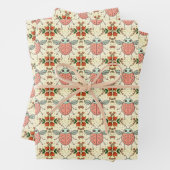 Schattigee lieveheersbeestje harten lovebug handge inpakpapier vel (In situ)