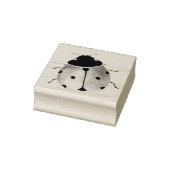 Schattigee lieveheersbeestje houten kunst stempel (Stempel)