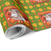 Schattigee lieveheersbeestje verjaardagsfoto cadeaupapier (Rol Hoek)