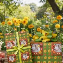 Schattigee lieveheersbeestje verjaardagsfoto  cadeaupapier