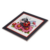 Schattigee lieveheersbeestjes crafting tegeltje (Zijkant)