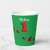 Schattigee lieveheersbeestjes met harten papieren bekers (Voorkant)