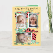 Schattigee lieveheersbeestjes met naam en foto's b kaart (Voorkant)