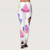 Schattigee lieveheersbeestjes Natuur witte Legging (Achterkant)