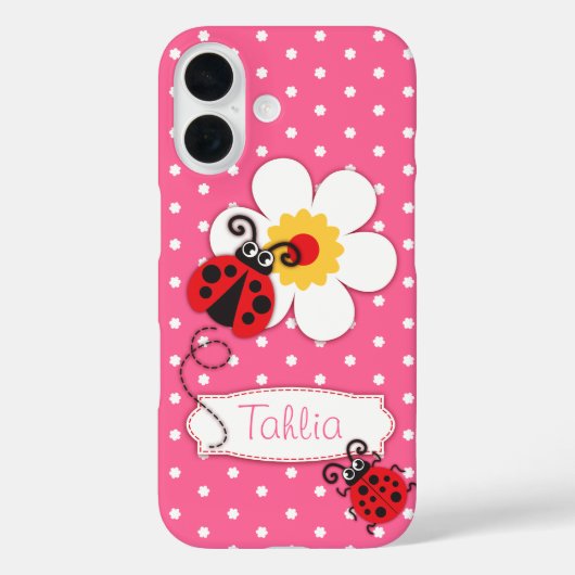 Schattigee lieveheersbeestjes noemen paarse iPhone Case-Mate iPhone Case (Achterkant)