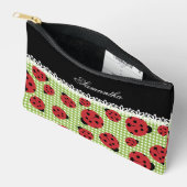 Schattigee lieveheersbeestjes op groen en aangepas etui (Open)