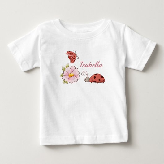 Schattigee lieveheersbeestjes roze bloem Schattige (Voorkant)