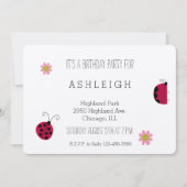 Schattigee lieveheersbeestjes verjaardag kaart (Voorkant)