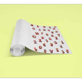 Schattigee lieveheersbeestjesletters cijfers Water Behang