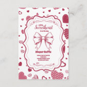 Schattigee lieverd Valentijnsdag Diapper Raffle Informatiekaartje (Voorkant)