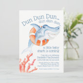 Schattigee Lifesaver baby Shark waterverf baby sho Kaart (Staand voorkant)