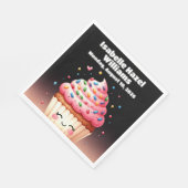 Schattigee L'il Cupcake Snoep Sprinkles Baby showe Servet (Hoek)