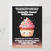 Schattigee L'il Cupcake Sprinkles Baby shower Kaart (Voorkant)