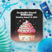 Schattigee L'il Cupcake Sprinkles Baby shower Papieren Bordje (Feest)