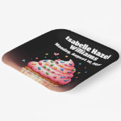 Schattigee L'il Cupcake Sprinkles Baby shower Papieren Bordje (Gebogen)