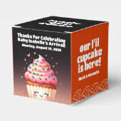 Schattigee L'il Cupcake Sprinkles Baby shower Welk Bedankdoosjes (Voorkant Zijde)