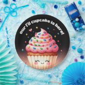 Schattigee L'il Cupcake Sprinkles Baby shower Welk Papieren Bordje (Feest)