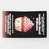 Schattigee L'il Cupcake Sprinkles Baby shower Welk Spandoek (Horizontaal)