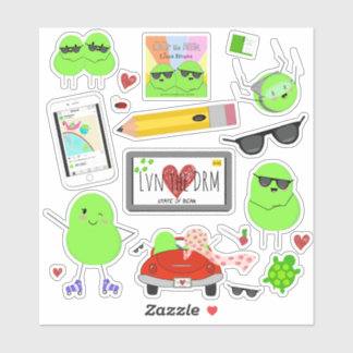 Schattigee Lima Bean Stickers