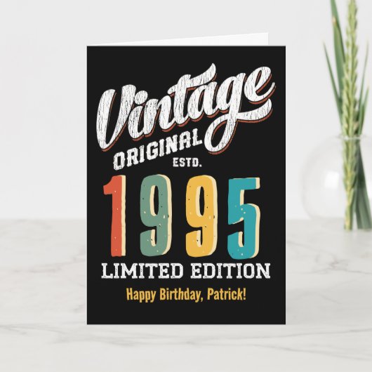 Schattigee Limited Edition Custom  Verjaardag Kaar Kaart (Voorkant)