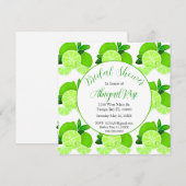 Schattigee limoen citrus Vrijgezellenfeest Kaart (Voorkant / Achterkant)