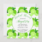 Schattigee limoen citrus Vrijgezellenfeest Kaart (Voorkant)