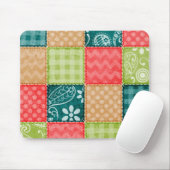 Schattigee limoengroen, turkoois en roodgloeiend muismat (Met muis)