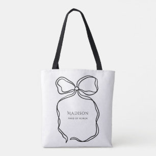 Schattigee lint doedel gepersonaliseerde Maid of H Tote Bag