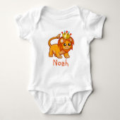 Schattigee Lion King Crown Oerwoud Animal Baby Naa Romper (Voorkant)