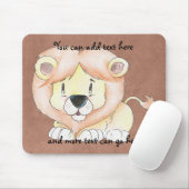 Schattigee Lion Mousepad Muismat (Met muis)
